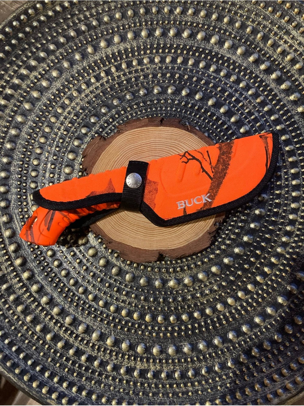 Buck 393 Omni Hunter (Mossy Oak Blaze Orange) DISCONTINUED hunting knife